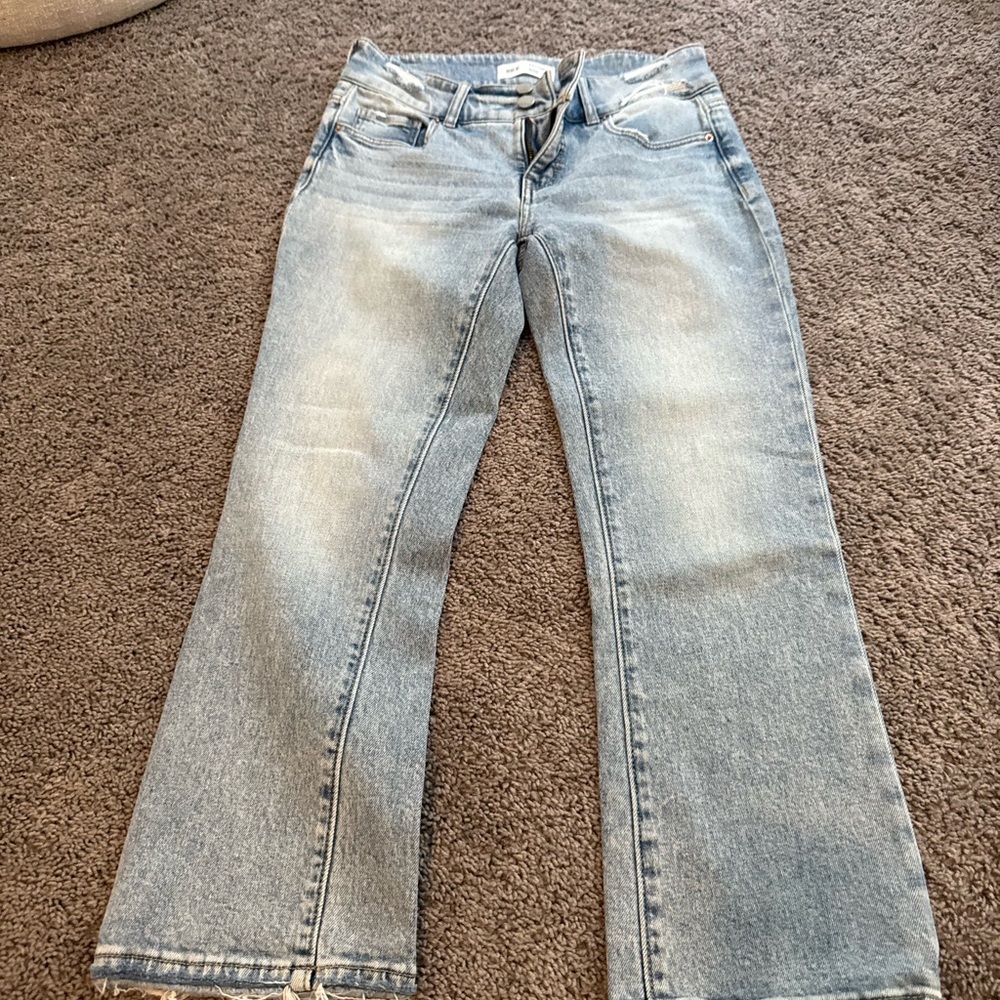 Re/Done Light Blue Flare Jeans